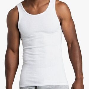 Men's White Tank Top fruit of the loom Sz 3 XL